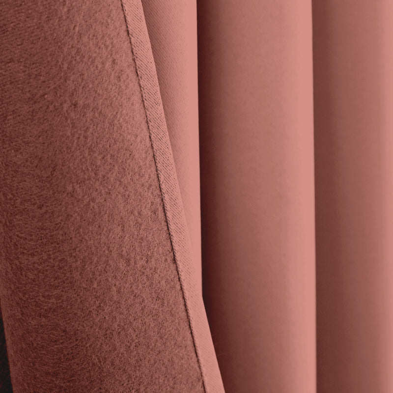 Rideau Occultant Thermique 140 x 260 cm Rose boisé