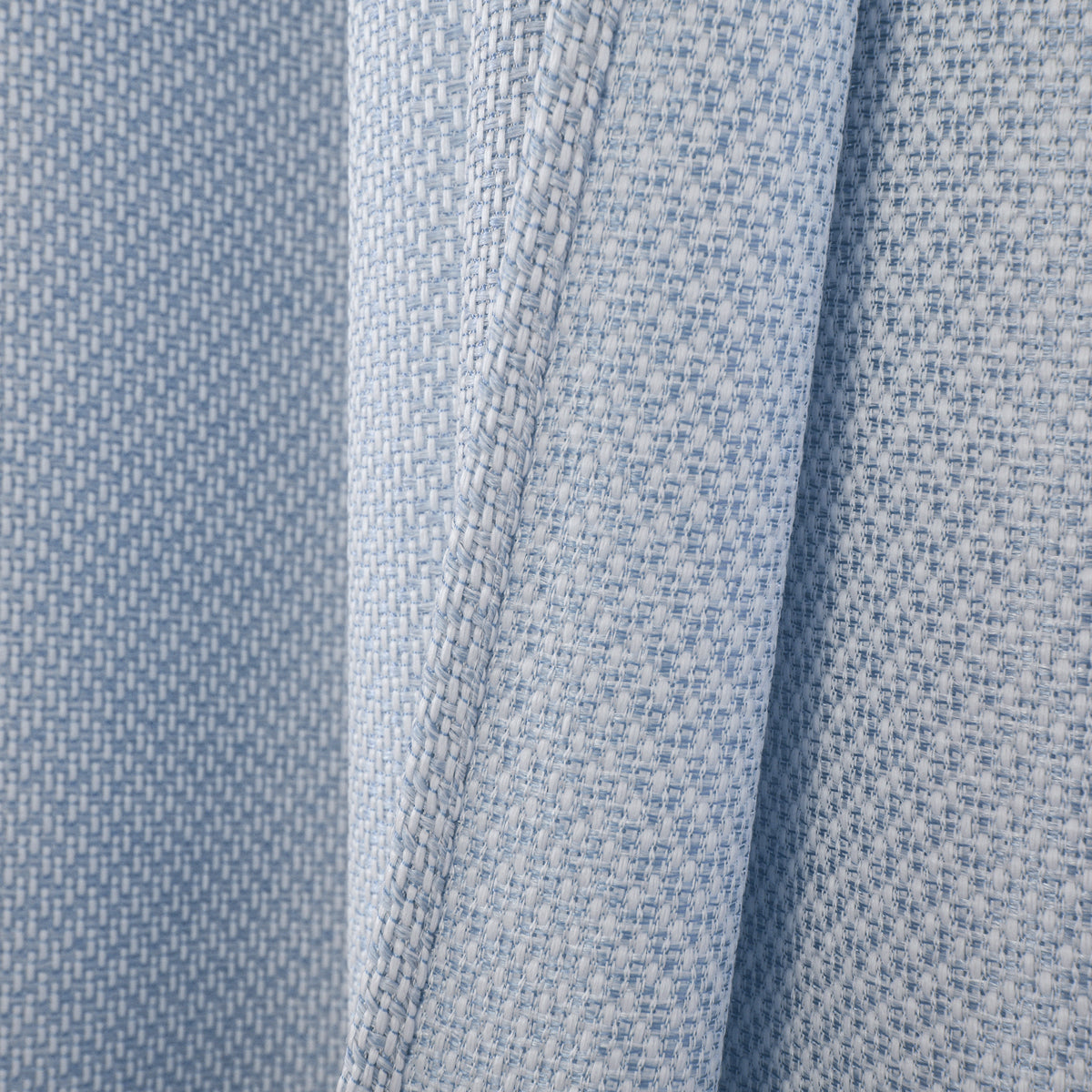 Rideau d'ameublement + 8 oeillets 140 x 240 cm Polyester fils teints jacquard "Victoria"Bleuet