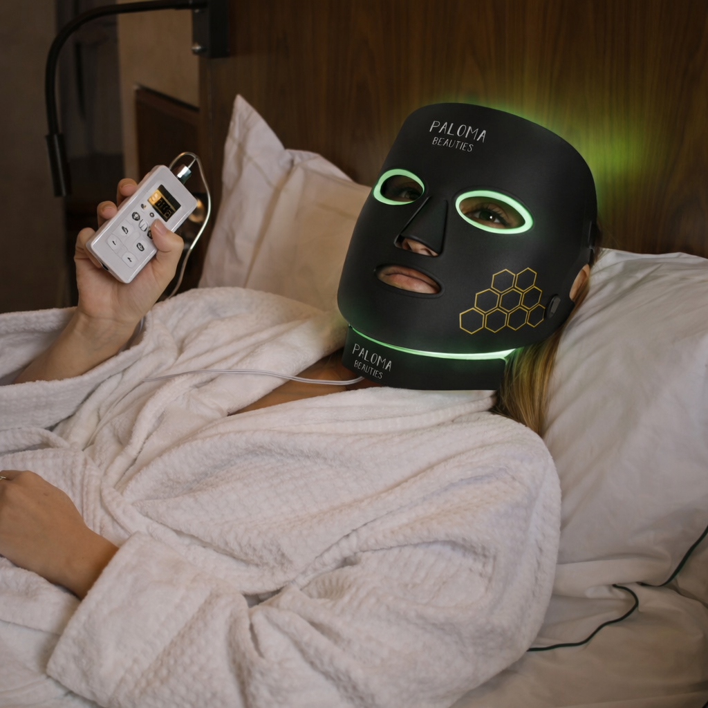 Masque & collier LED haute performance - noir