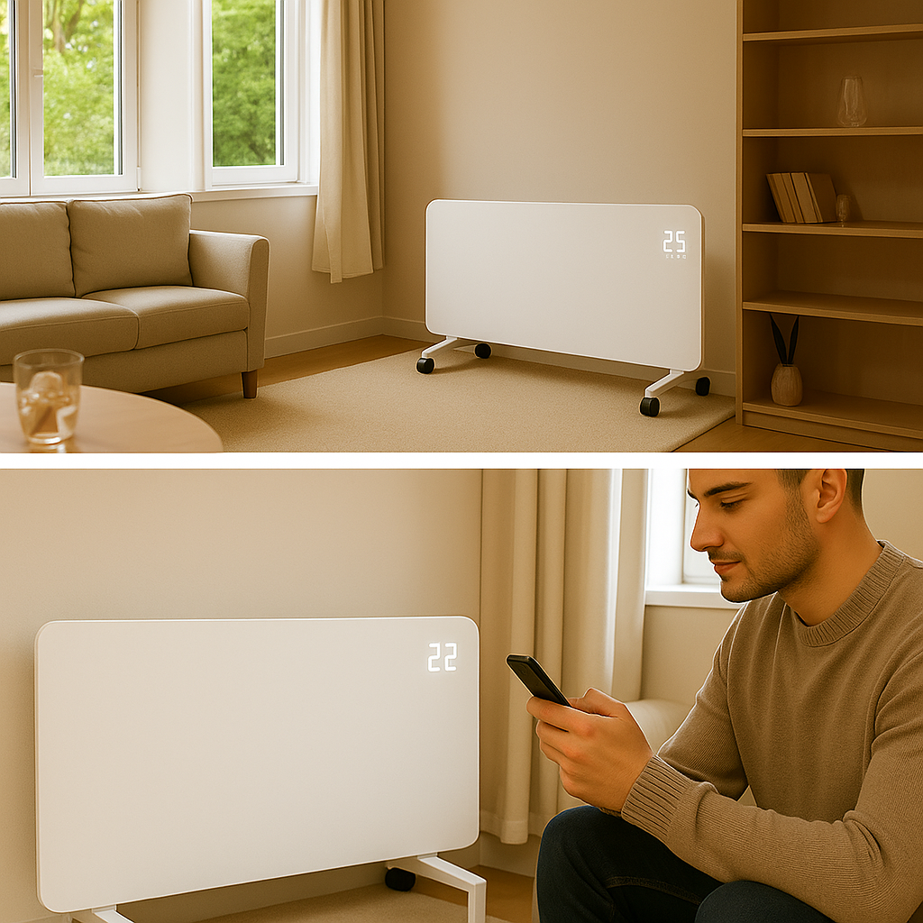 Convecteur intérieur intelligent 1000 W - Blanc