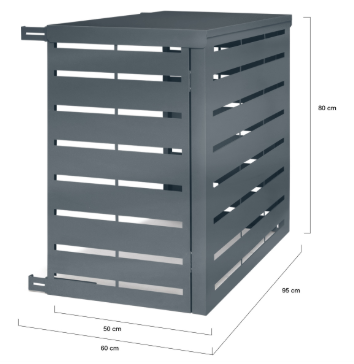 Cache climatisation extérieur gris petit modèle