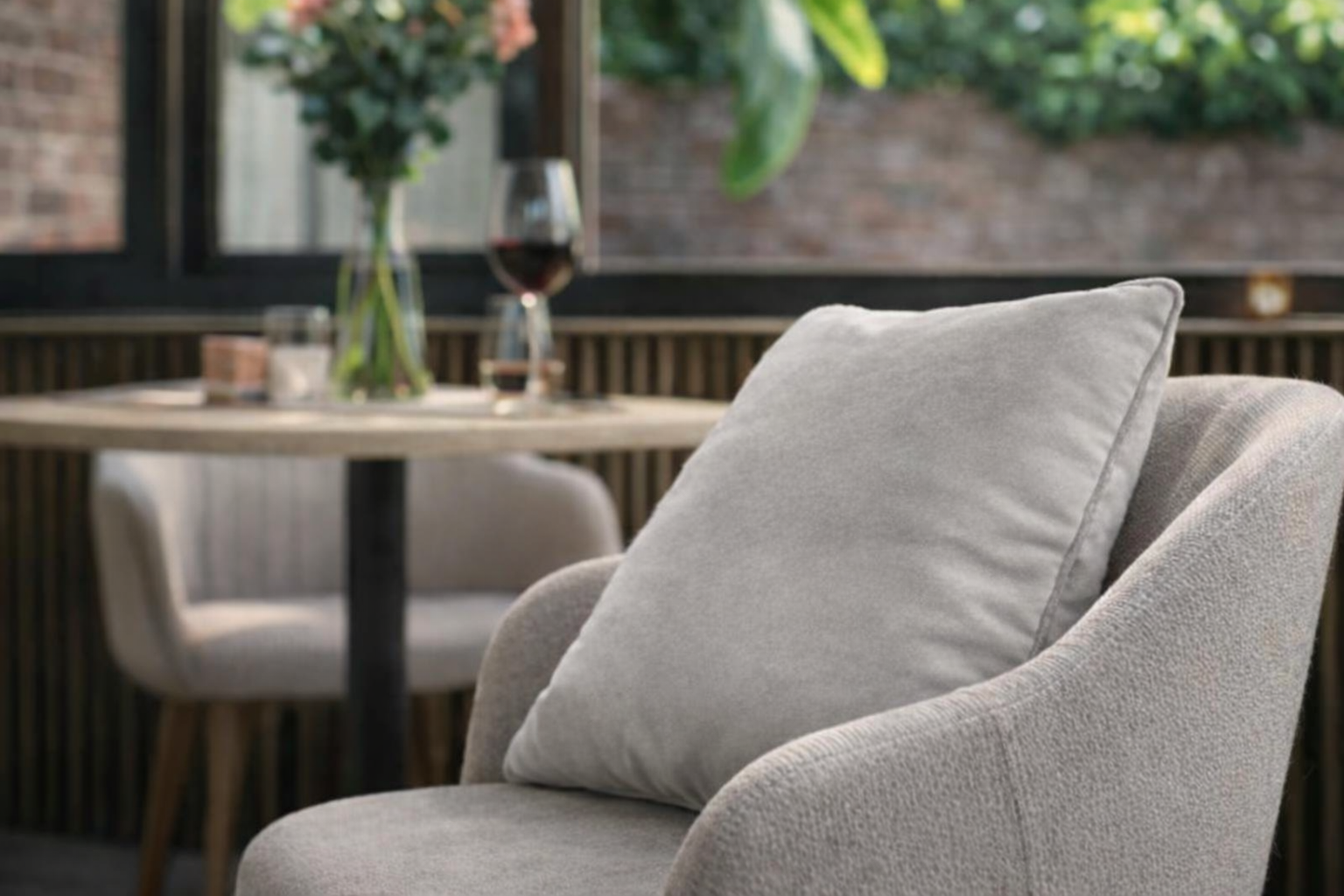 Coussin chauffant PAD (insert thermique à usage unique) - Velours gris champagne