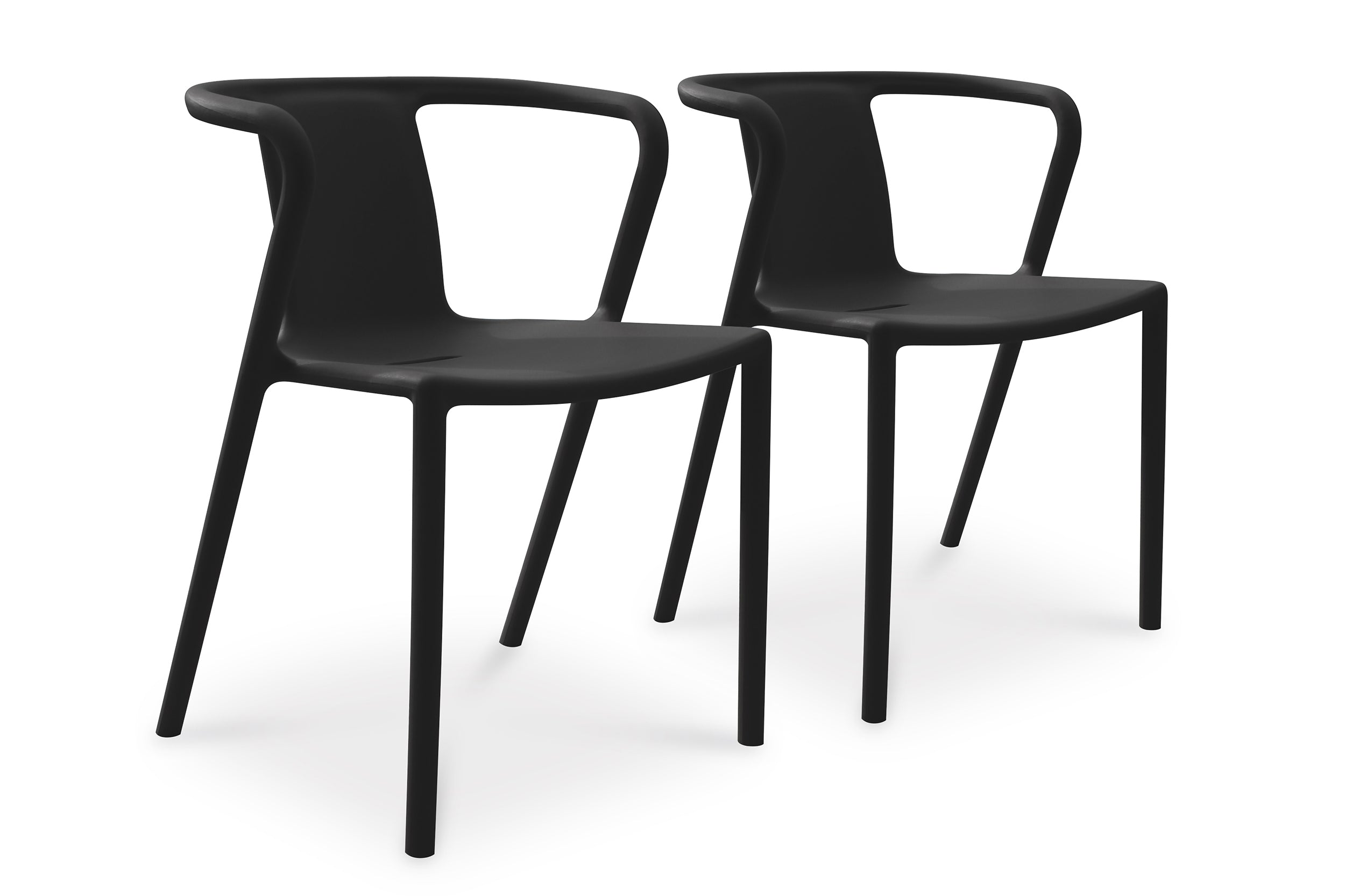 Lot de 2 fauteuils de jardin DIEGO-FT-GRISANTH empilables
