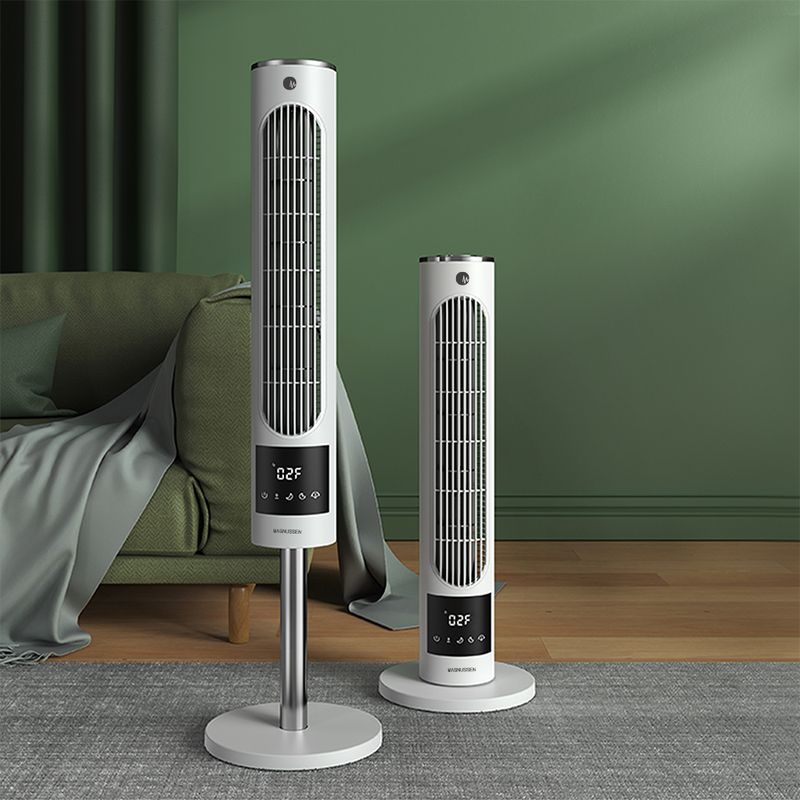 Ventilateur colonne portable blanc