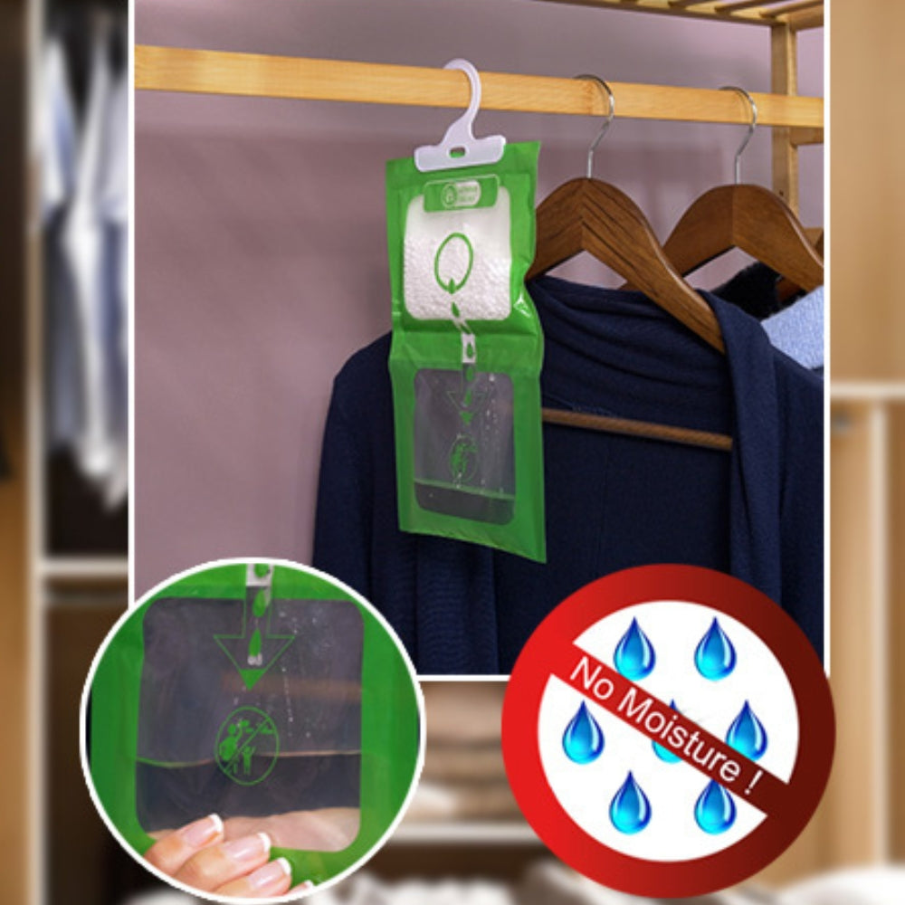 Déshumidificateurs de penderie en sachet à suspendre
