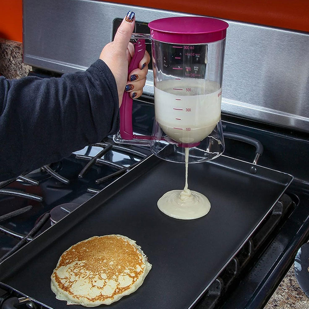 Distributeur de pâte 900 mL pour crêpes, pancakes et pâtisseries