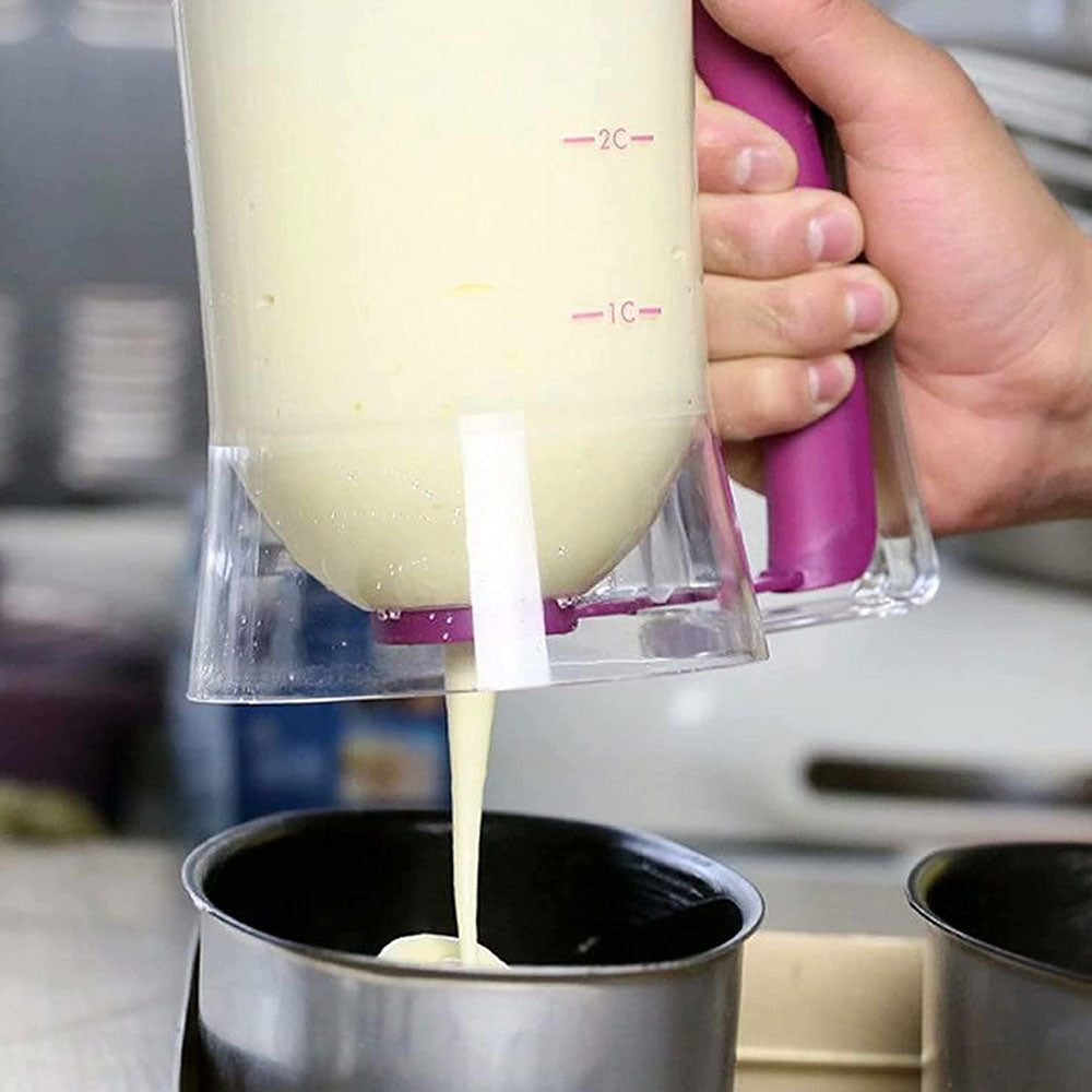 Distributeur de pâte 900 mL pour crêpes, pancakes et pâtisseries