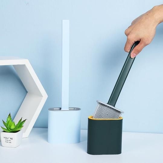 Brosse WC Flexible en Silicone, ultra hygiénique