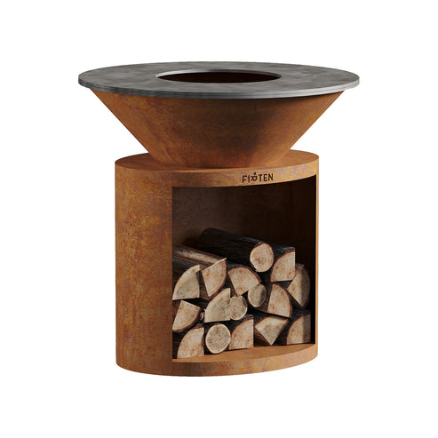 Brasero plancha Ellipse 100 Corten