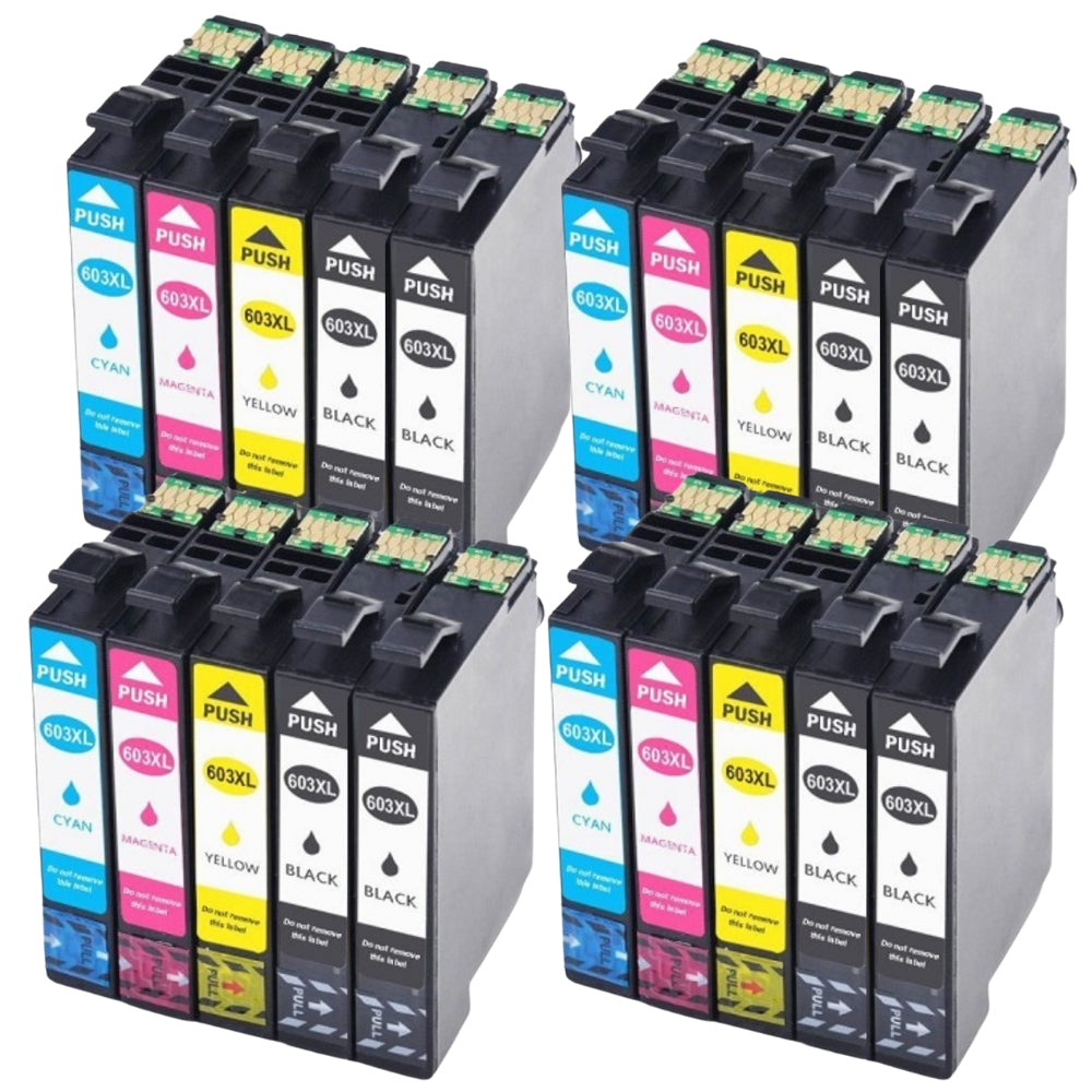 Pack de 10 Cartouches 603 XL Compatibles pour Imprimante EPSON 603 XL