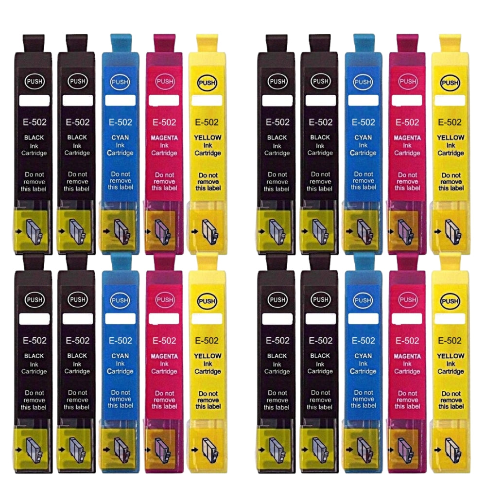 Pack de 10 Cartouches 502 XL Compatibles pour Imprimante EPSON 502 XL