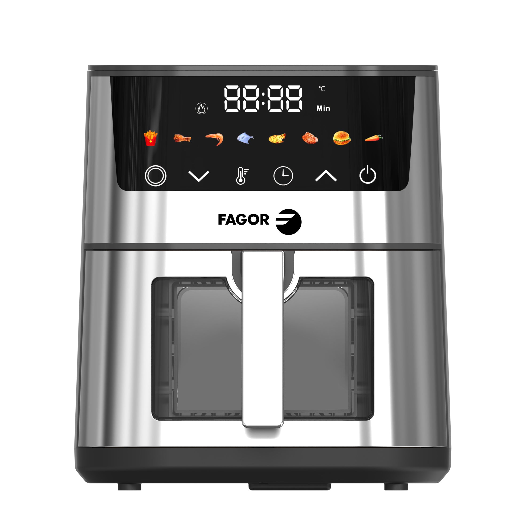 Friteuse à air chaud Air fryer 5L 1400W Argent