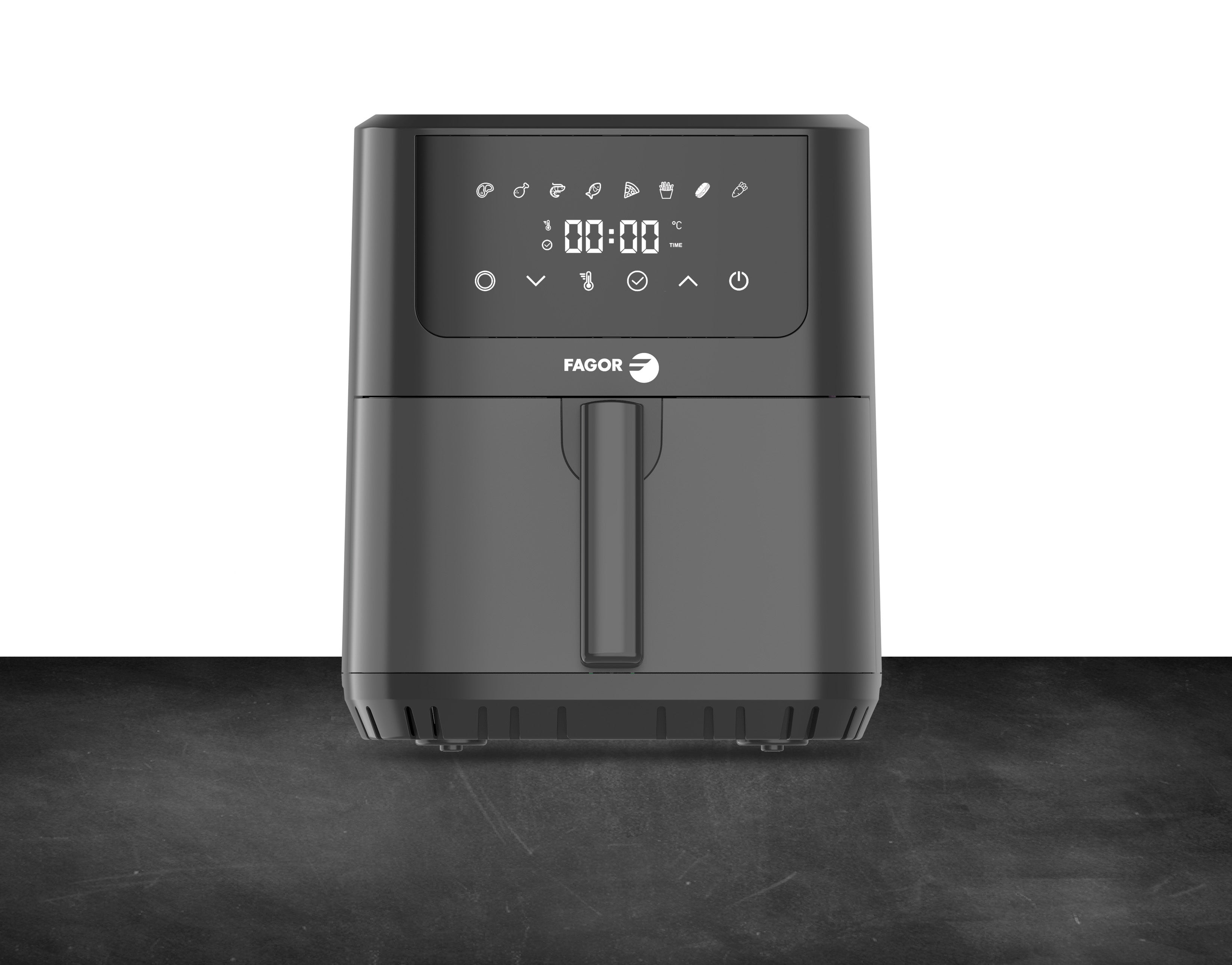 Friteuse à air chaud Air fryer 6,5L 1600W Noir