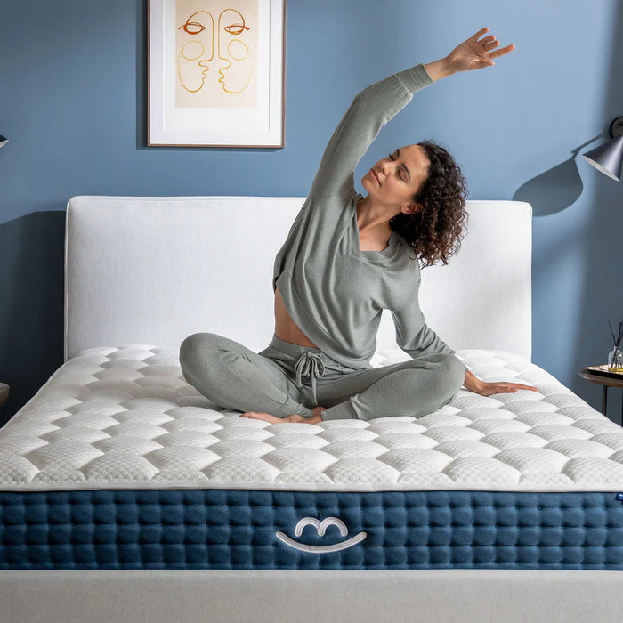 Matelas premium hybride épaisseur 26cm - Jade - Mousse à mémoire forme & Ressorts Ensachés - ferme