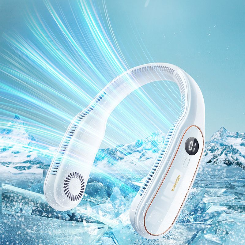 Ventilateur de cou portable blanc