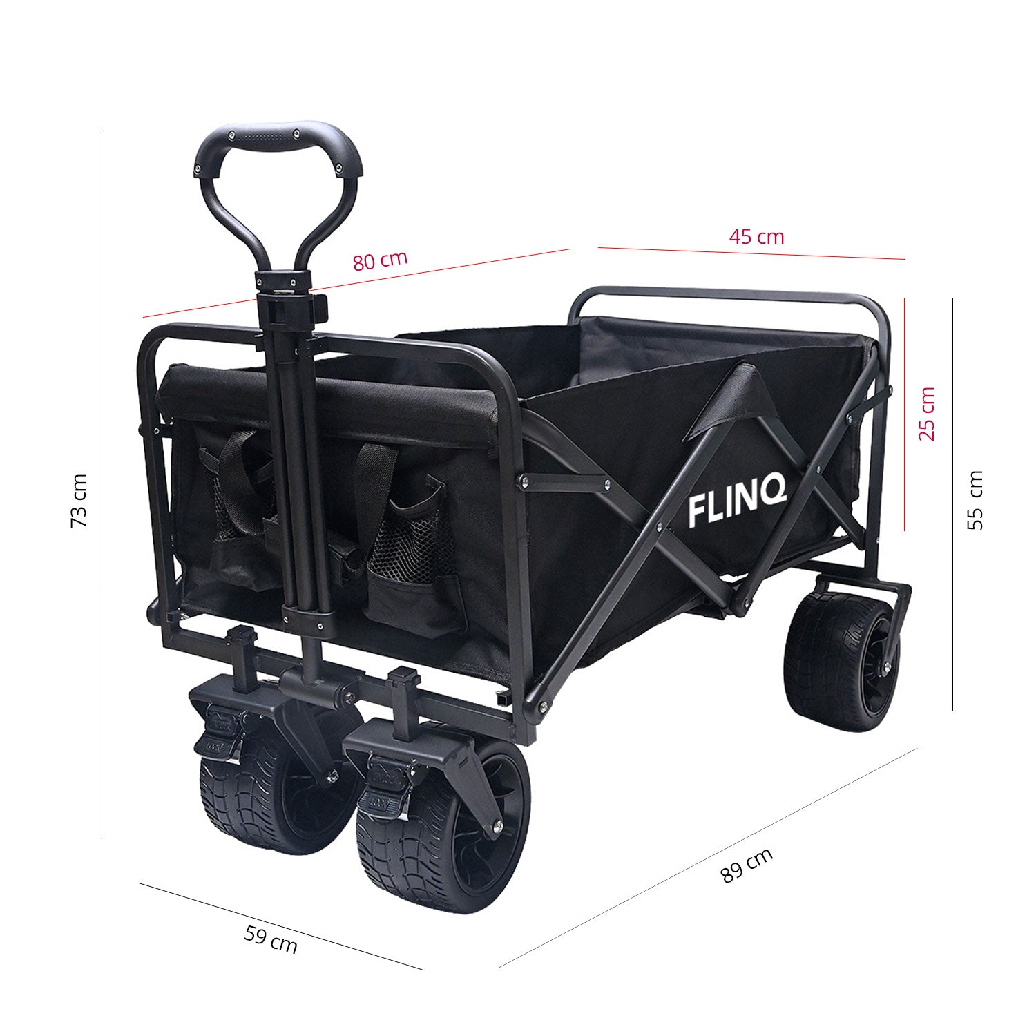 Chariot pliable 130 kg - 100 litres