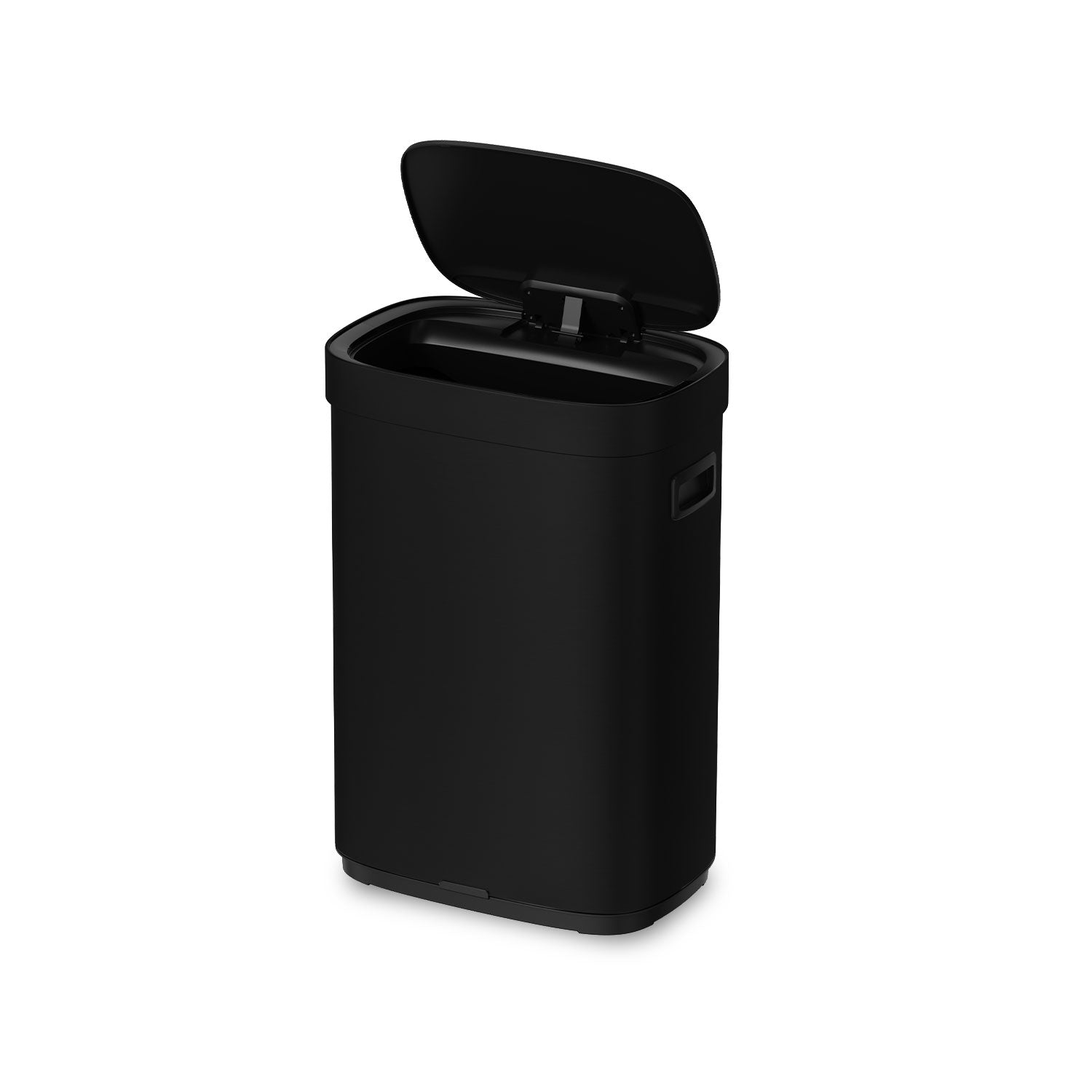 Poubelle Mira avec couvercle à fermeture douce et voyant d'état LED 50 litres Noire