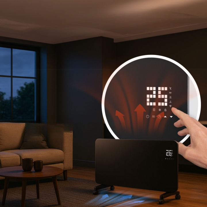 Convecteur intérieur intelligent 1000 W - Noir
