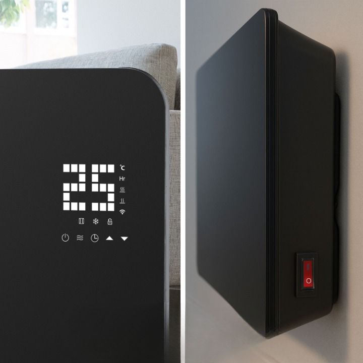 Convecteur intérieur intelligent 1000 W - Noir