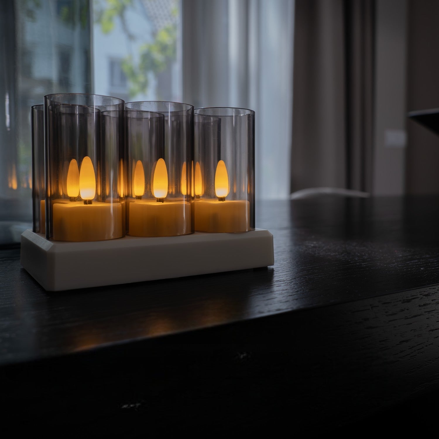 Lot de 12 Bougies chauffe-plat chauffe-plat rechargeables - Bougies LED avec flamme mobile - Télécommande incluse