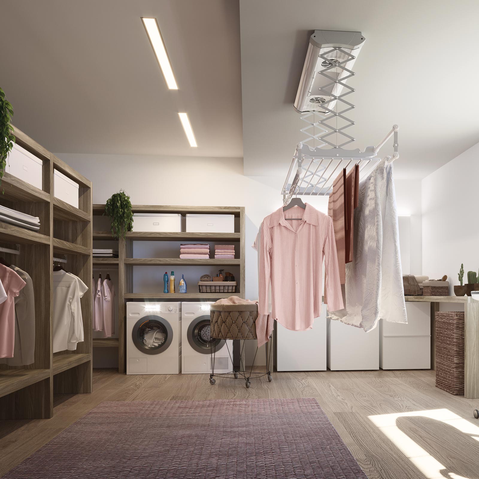 Foxydry Air 120 cm - Étendoir avec ventilation intégrée