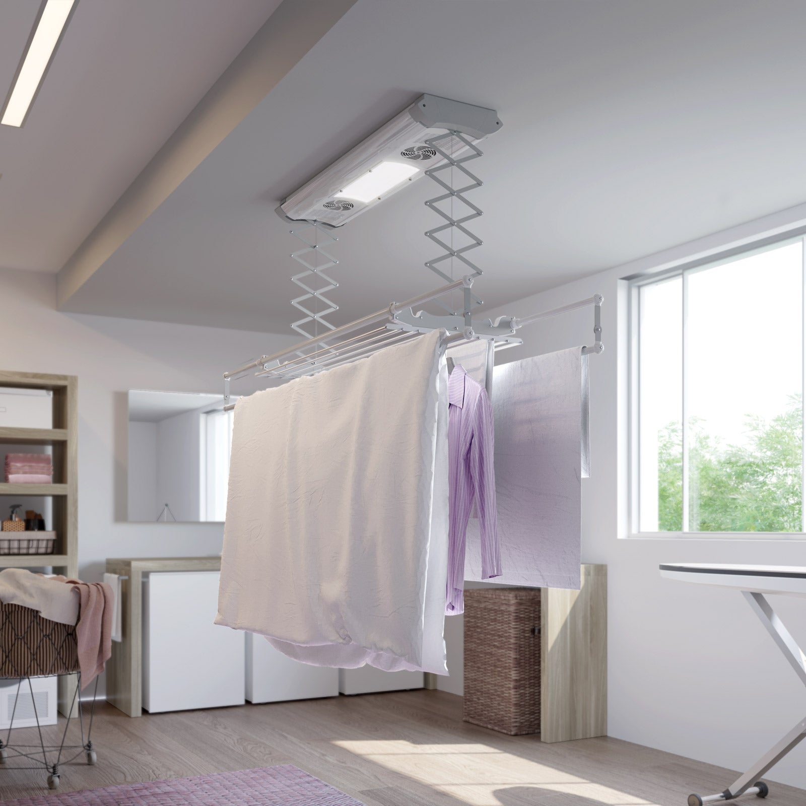 Foxydry Air 120 cm - Étendoir avec ventilation intégrée