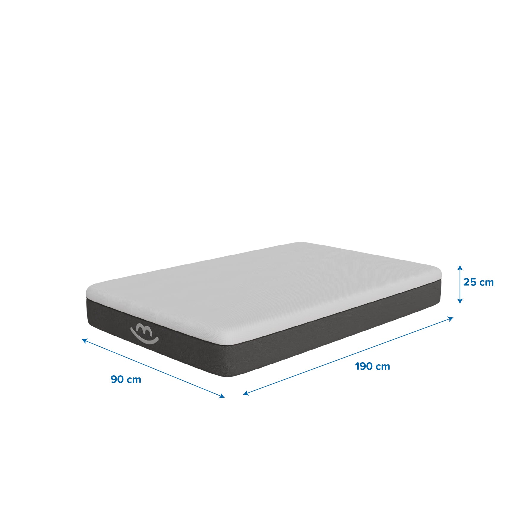 Matelas Latex et Mousse Gaia - Epaisseur 25cm - 2 faces d'accueil - Soutien mi-ferme