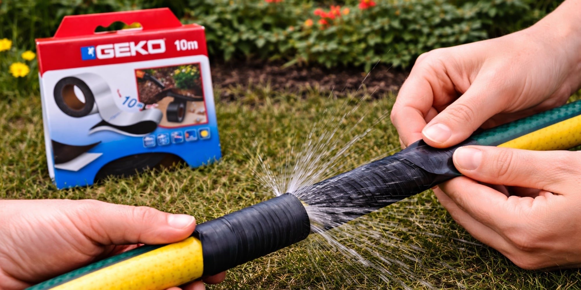 Ruban Auto-Amalgamant GEKO 19 mm x 10 m Étanche et Résistant UV et Chaleur – Isolation et Réparation Câbles, Tuyaux