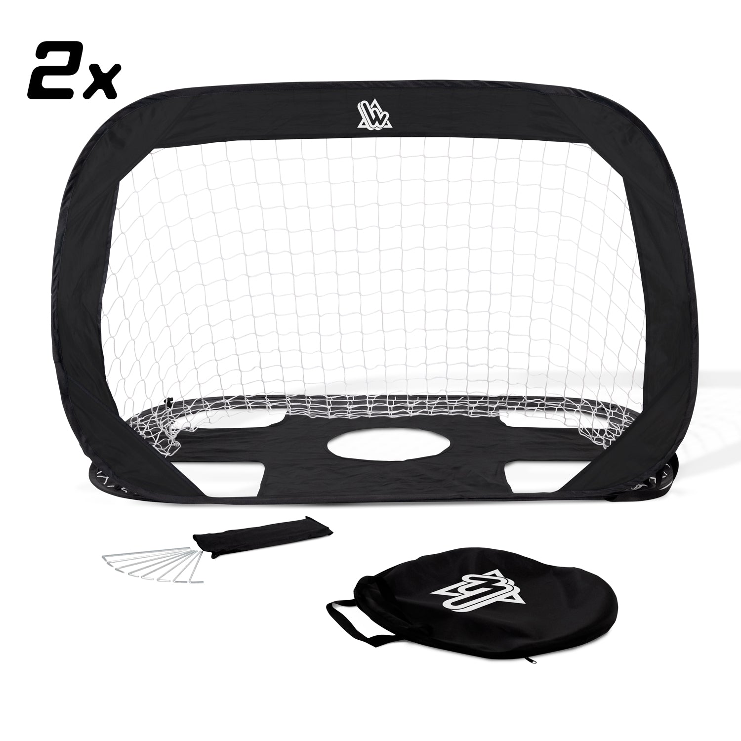 Lot de 2 buts de foot pop-up 120 x 80 cm SPEEDY GOAL