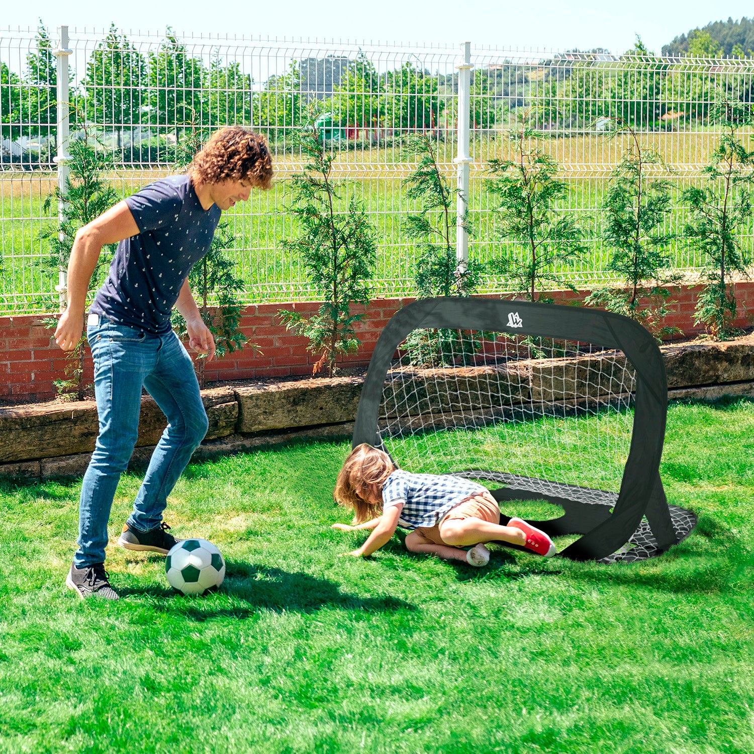 Lot de 2 buts de foot pop-up 120 x 80 cm SPEEDY GOAL