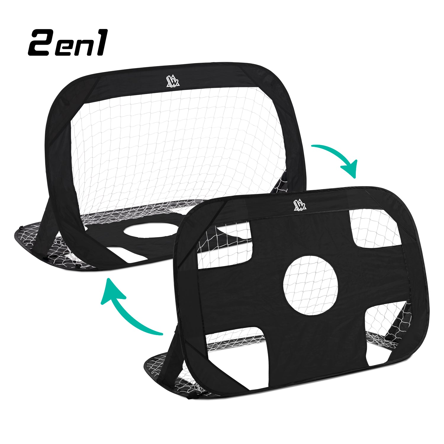 Lot de 2 buts de foot pop-up 120 x 80 cm SPEEDY GOAL