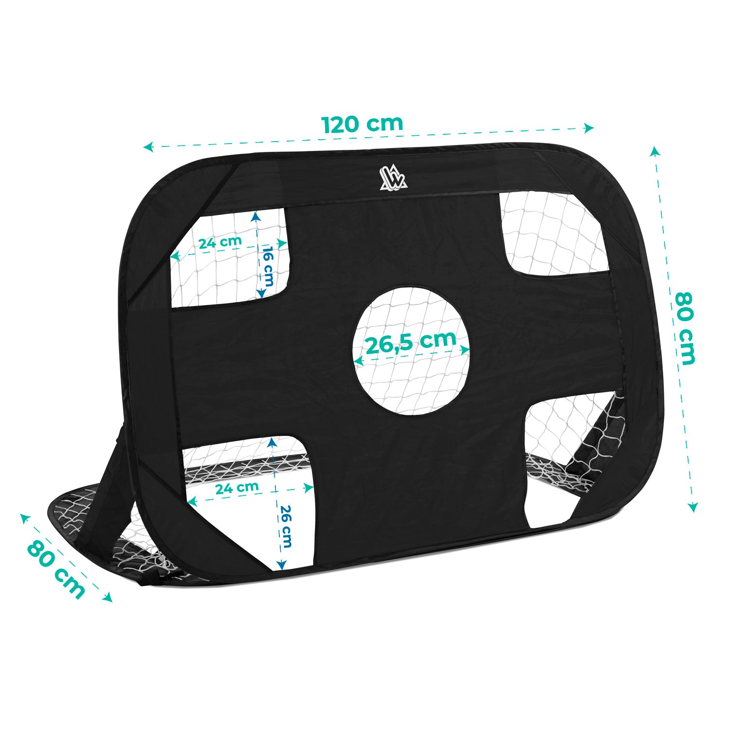 Lot de 2 buts de foot pop-up 120 x 80 cm SPEEDY GOAL