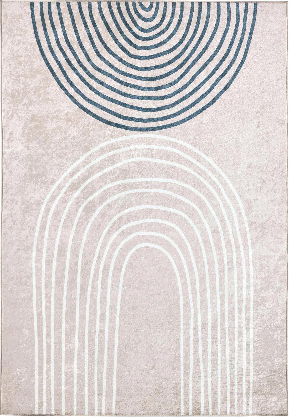 Tapis beige motifs géométriques - Grege