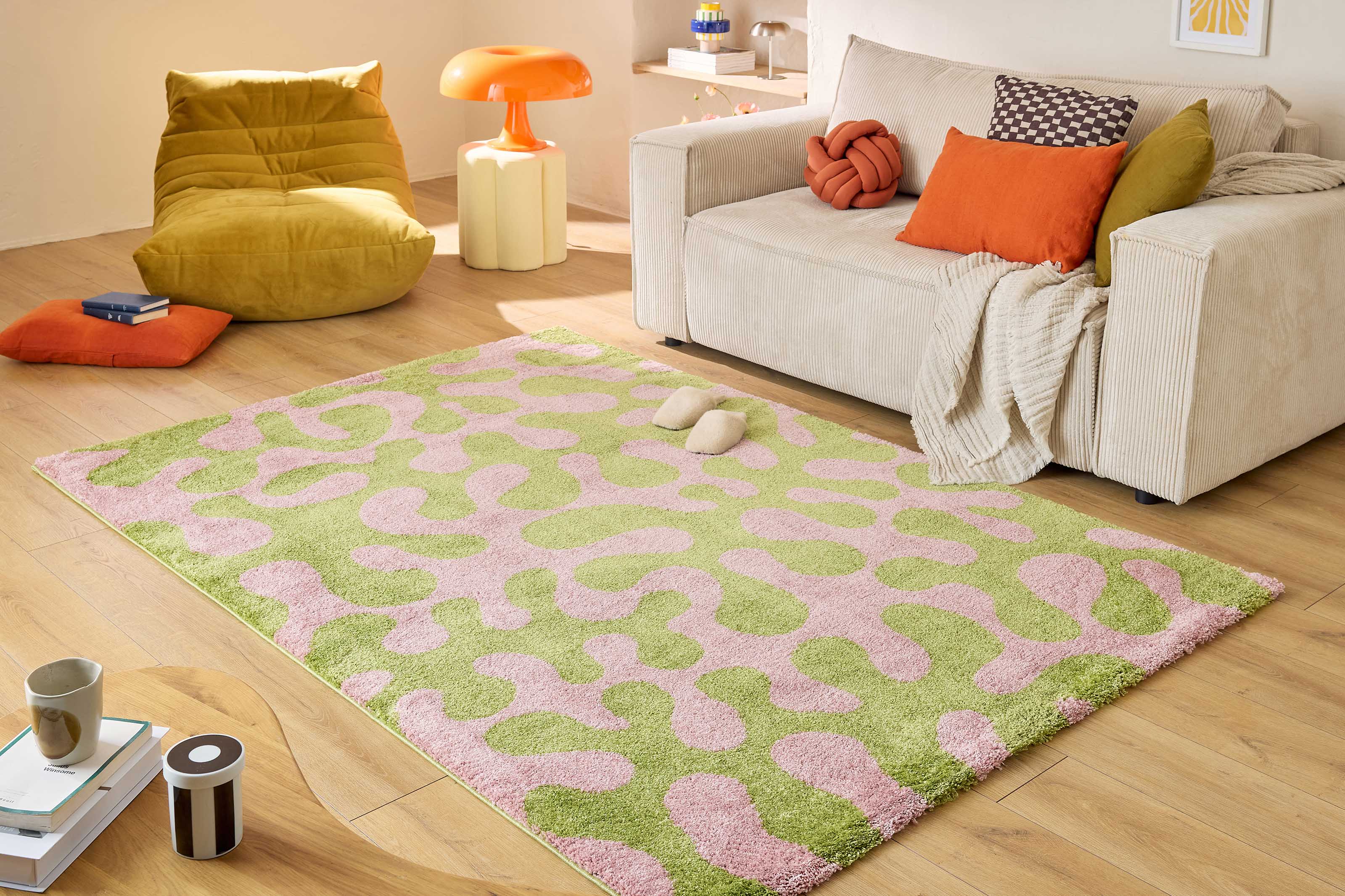 Tapis vintage vert - Groovy