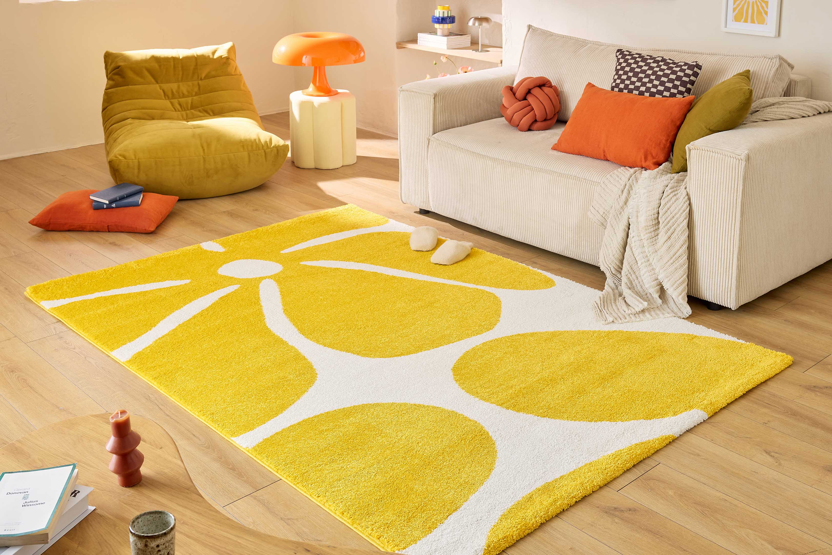 Tapis GROOVY jaune