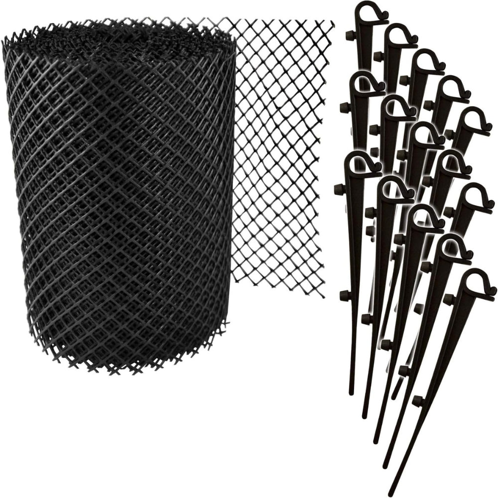 Grillage de Protection en Mailles Fines pour Gouttière 15cm x 6M