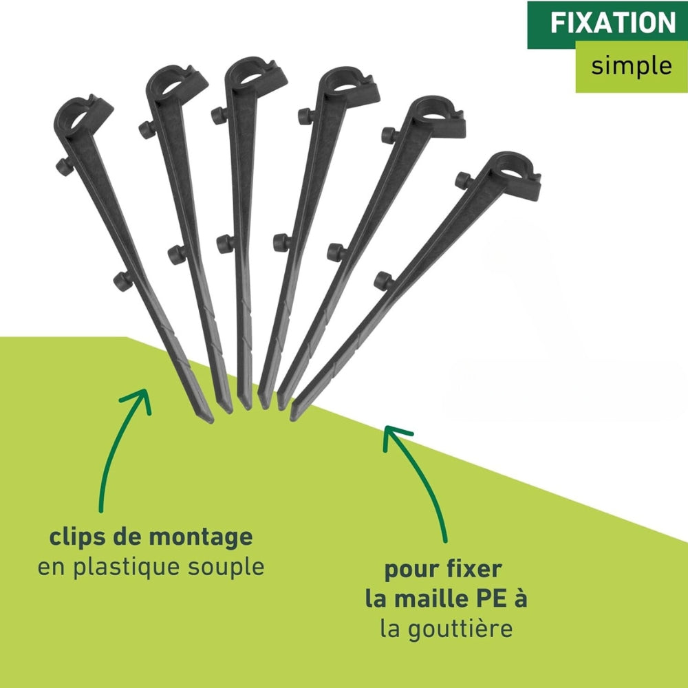 Grillage de Protection en Mailles Fines pour Gouttière 15cm x 6M