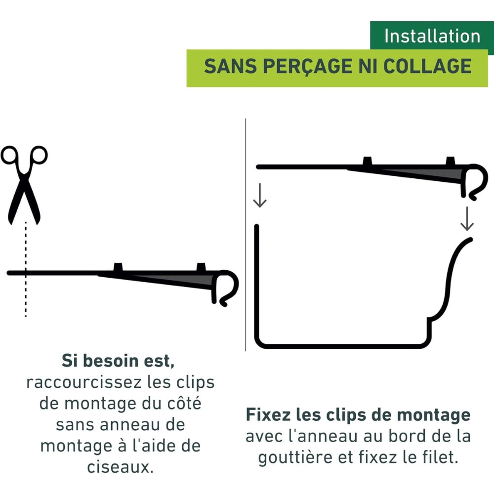 Grillage de Protection en Mailles Fines pour Gouttière 15cm x 6M