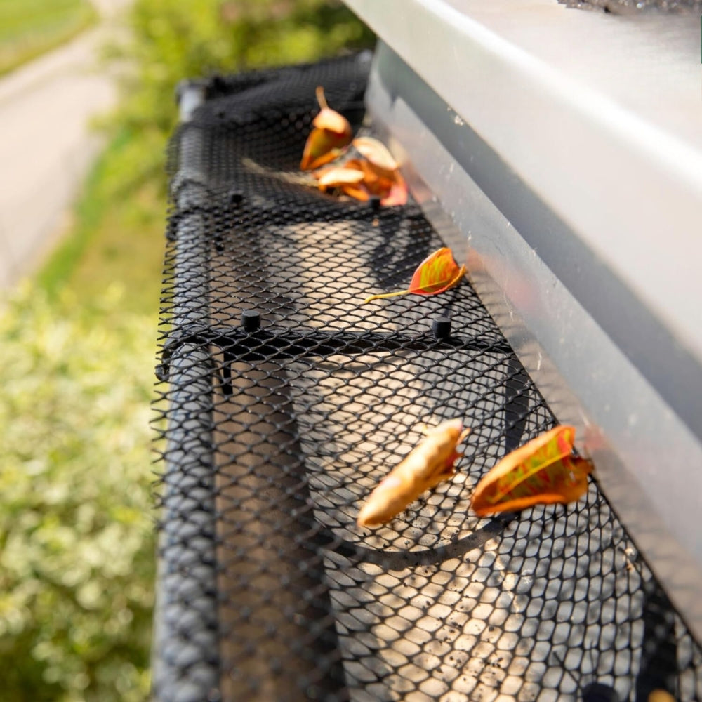 Lot de 2 grillages de Protection en Mailles Fines pour Gouttière 15cm x 6M