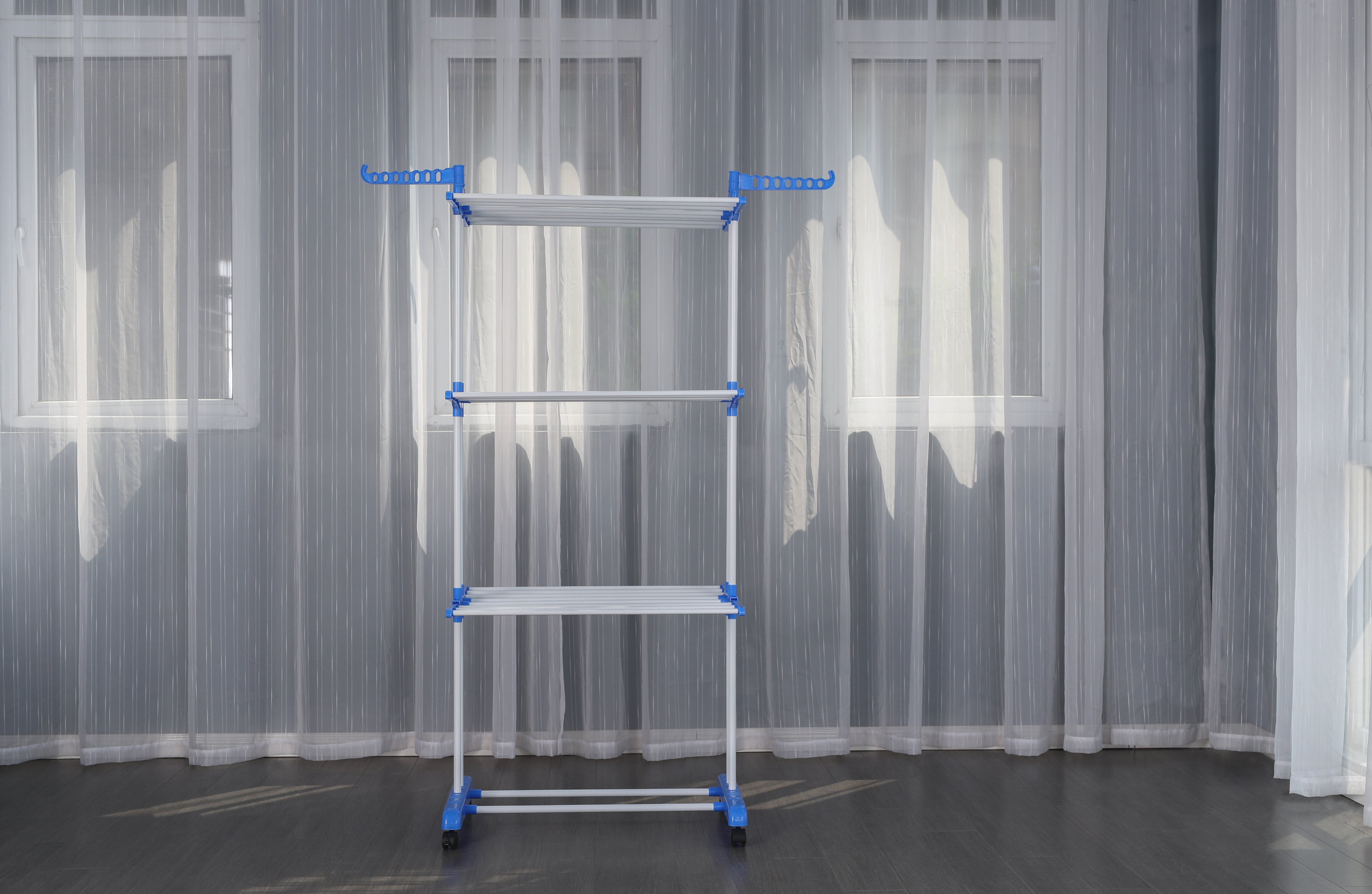 Séchoir multifonctions 20m d'étendage Bleu