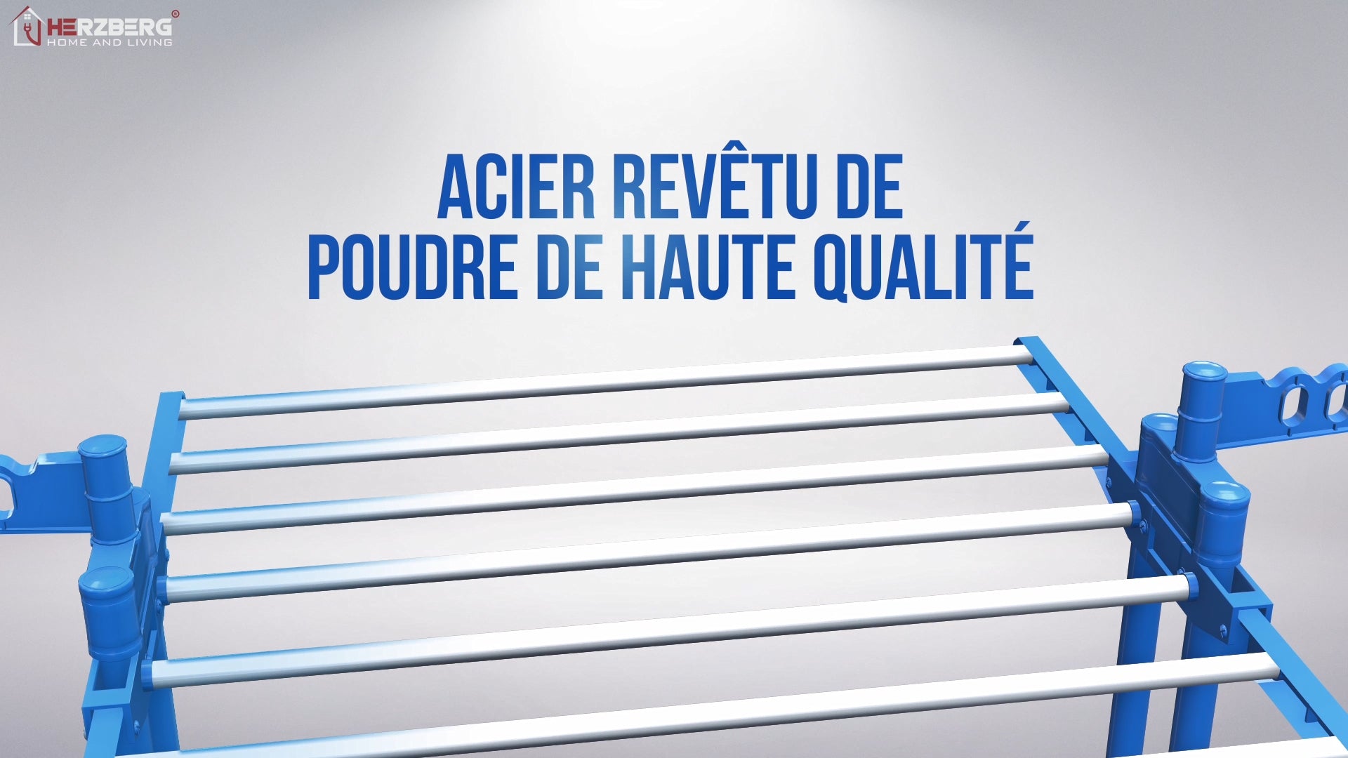 Séchoir multifonctions 20m d'étendage Bleu