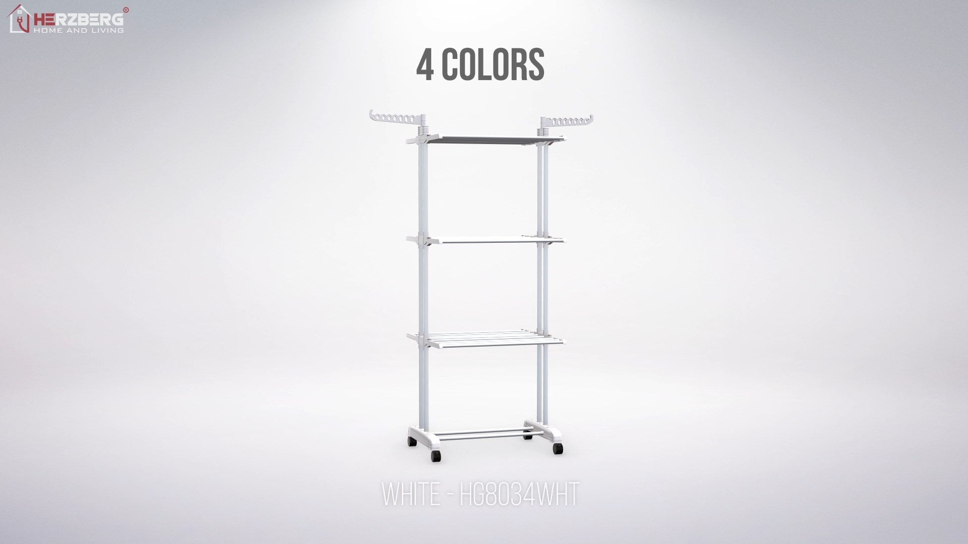 Séchoir multifonctions 20m d'étendage Blanc