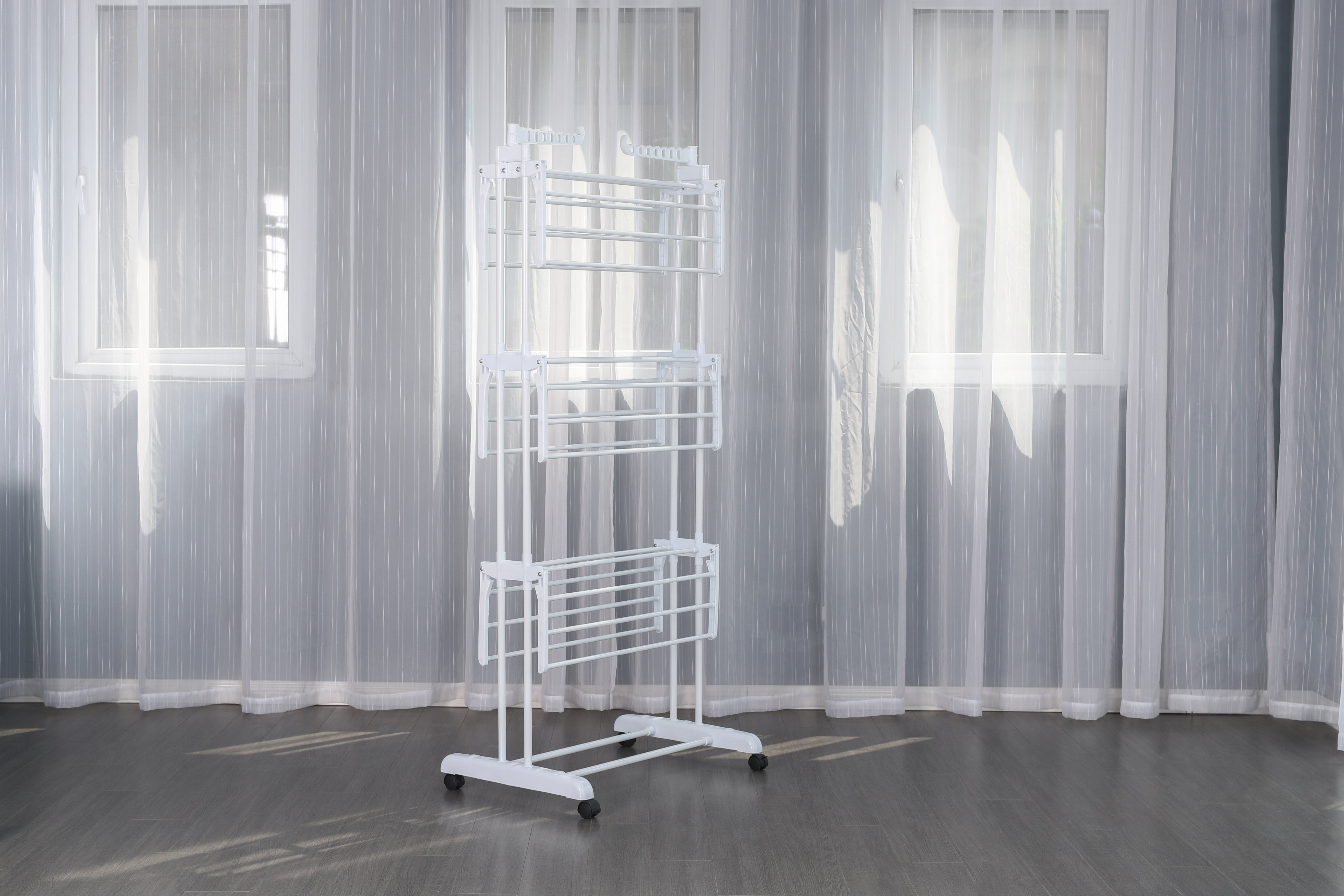 Séchoir multifonctions 20m d'étendage Blanc