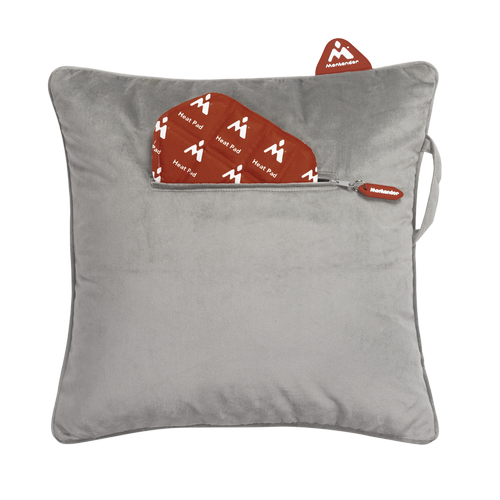 Pack de 2 coussins chauffants PAD (insert thermique à usage unique) - Velours gris champagne