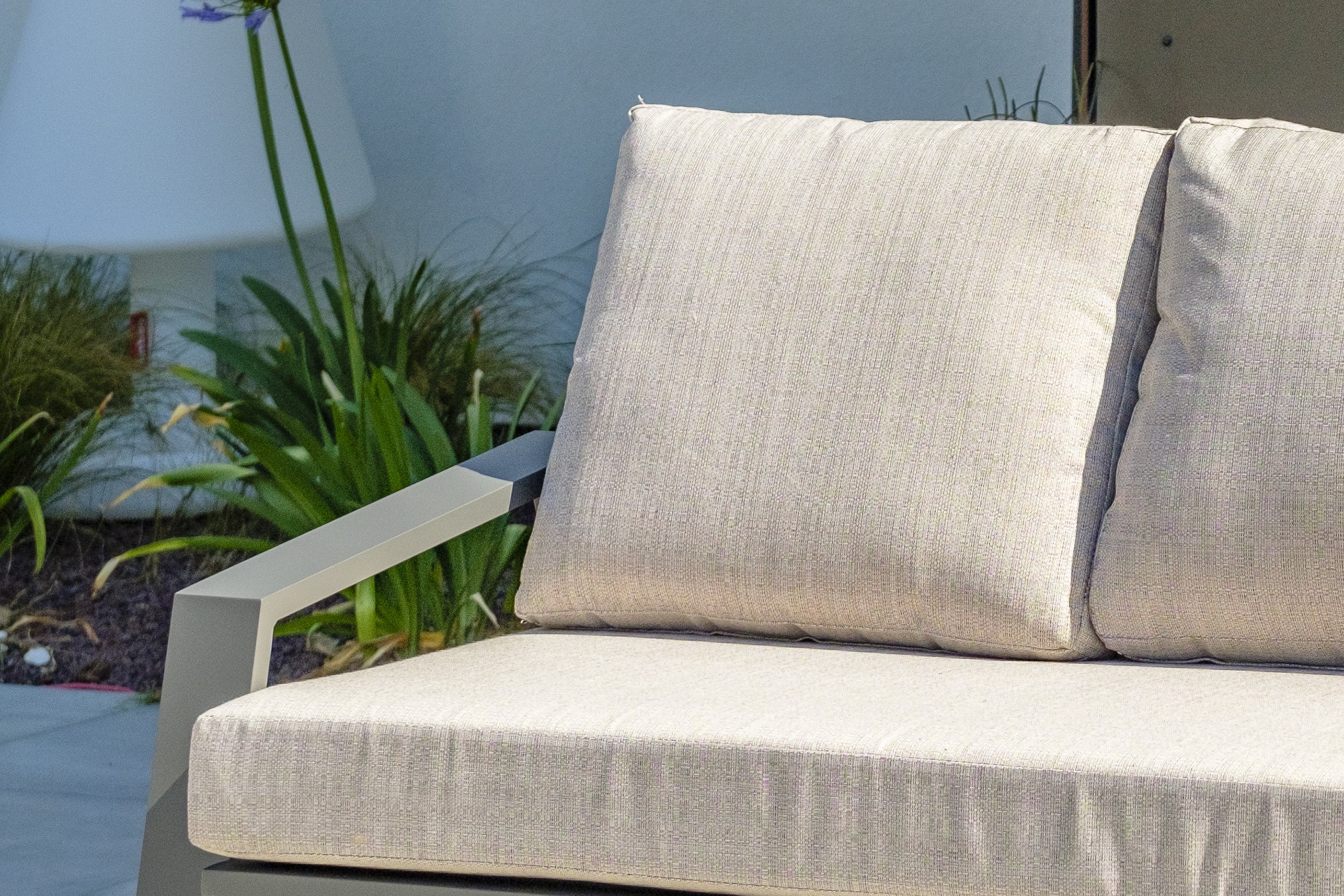 Salon bas de jardin IBIZA 5 places en aluminium - GRIS ANTHRACITE