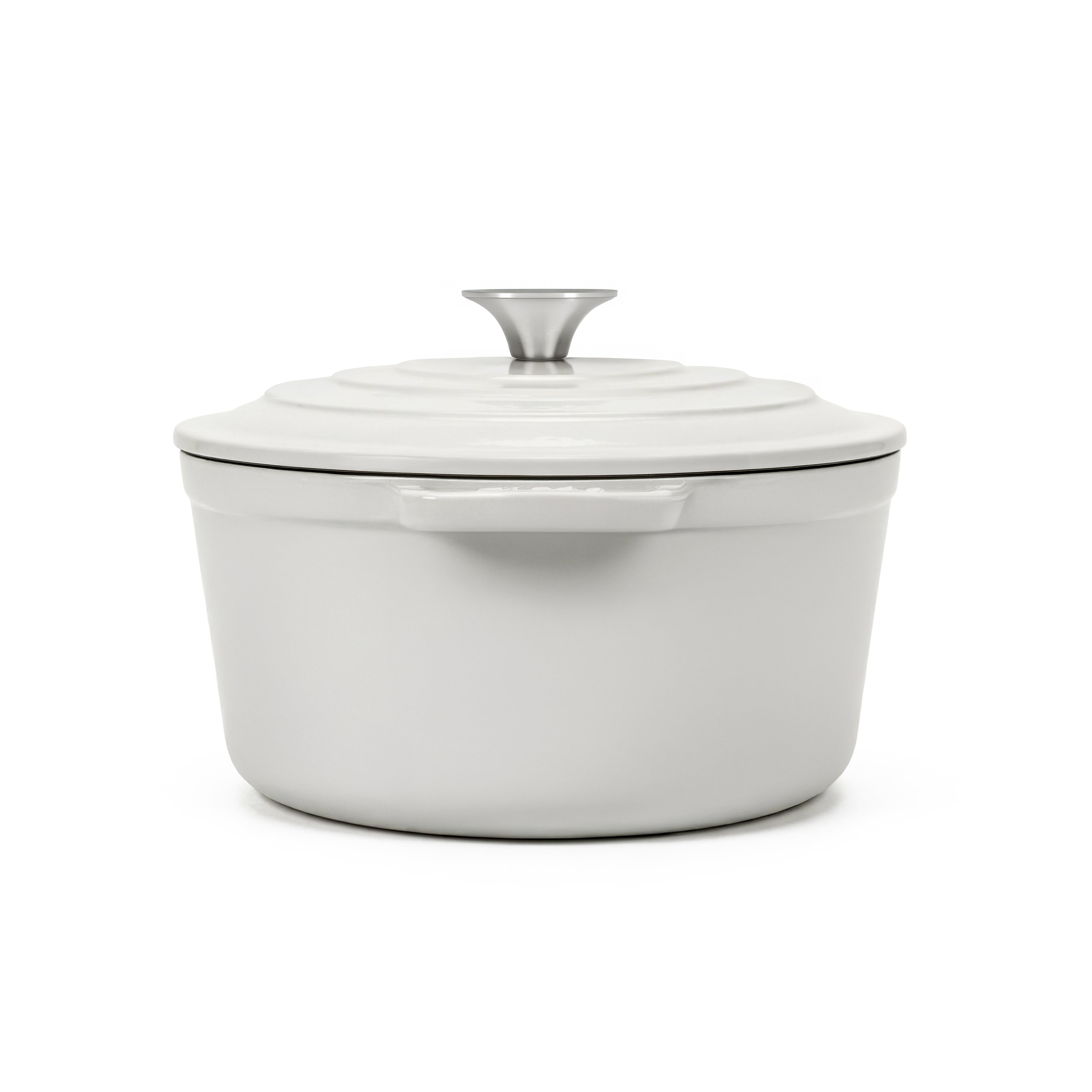 Cocotte en fonte ronde 22cm beige