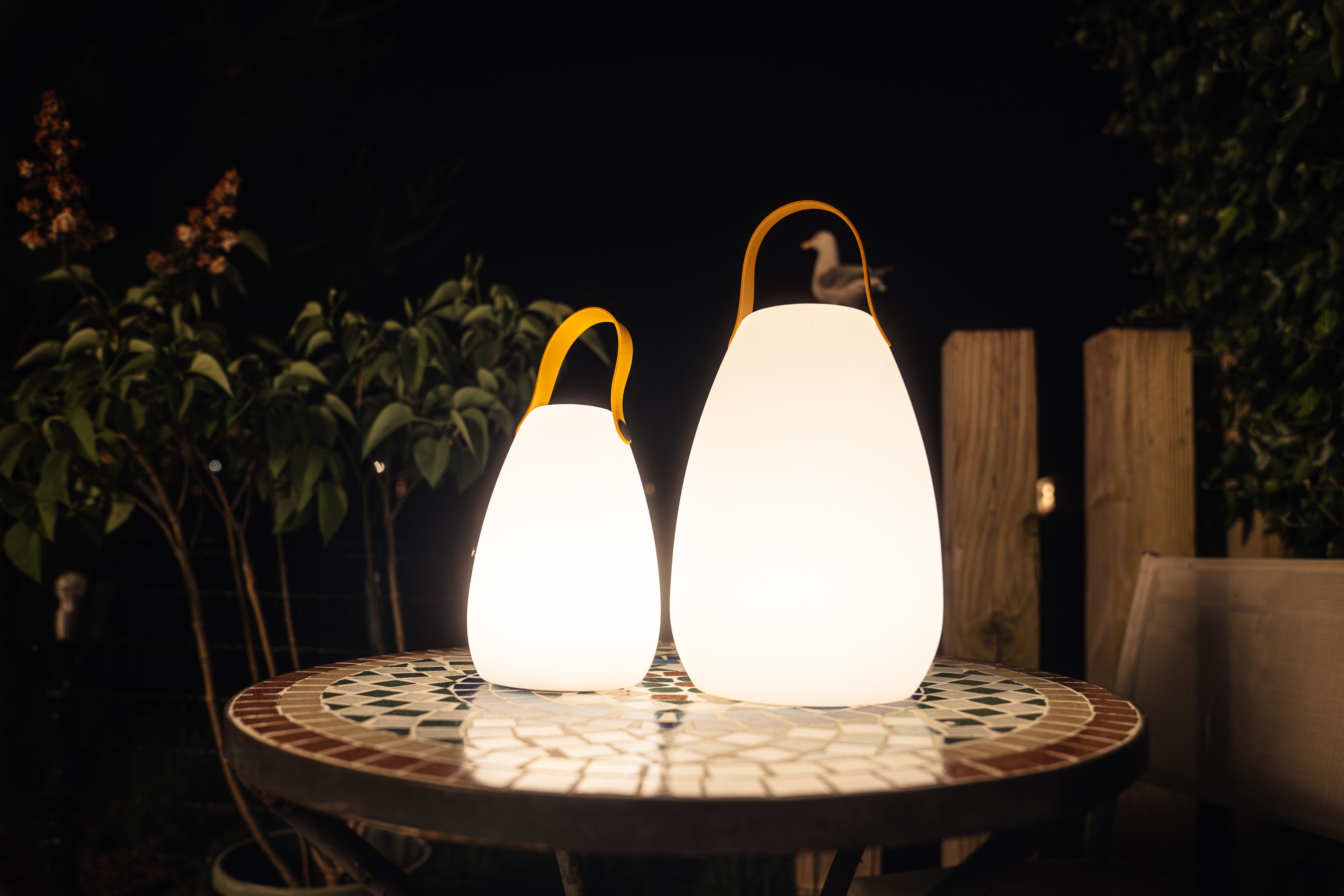 Lampe à poser Coco - 26cm de haut - Eclairage RVB - Rechargeable