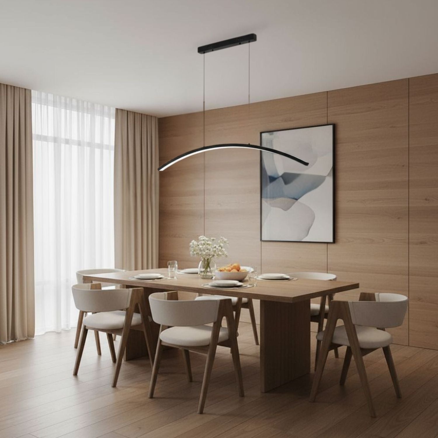 Suspension dimmable Keula noire