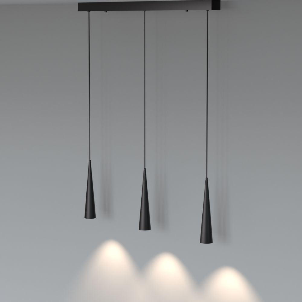 Suspension d’interieur dimmable mavea noire