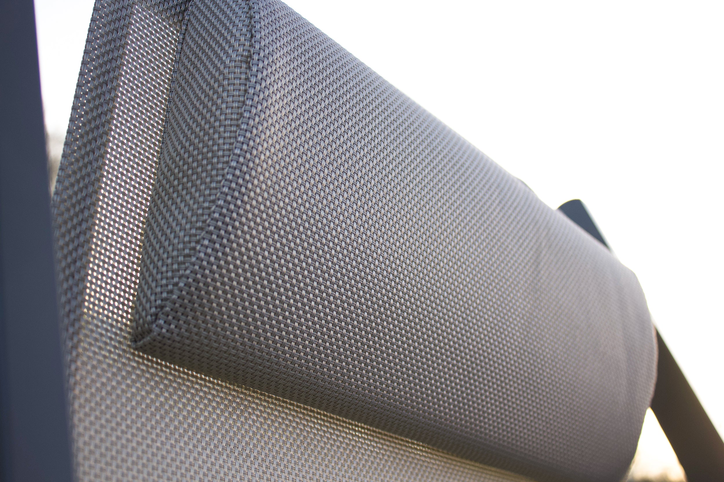 Chilienne de jardin pliante JULIA en textilène gris et aluminium - GRIS ANTHRACITE